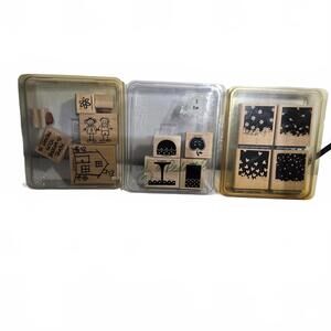 Stampin' Up! / Assorted Stamp Sets x3 / Patterned Squares Etc.